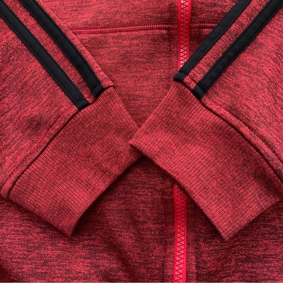 Adidas | Red & Black Climawarm Team Issue Fleece Jacket | Sz M - Picture 7 of 11